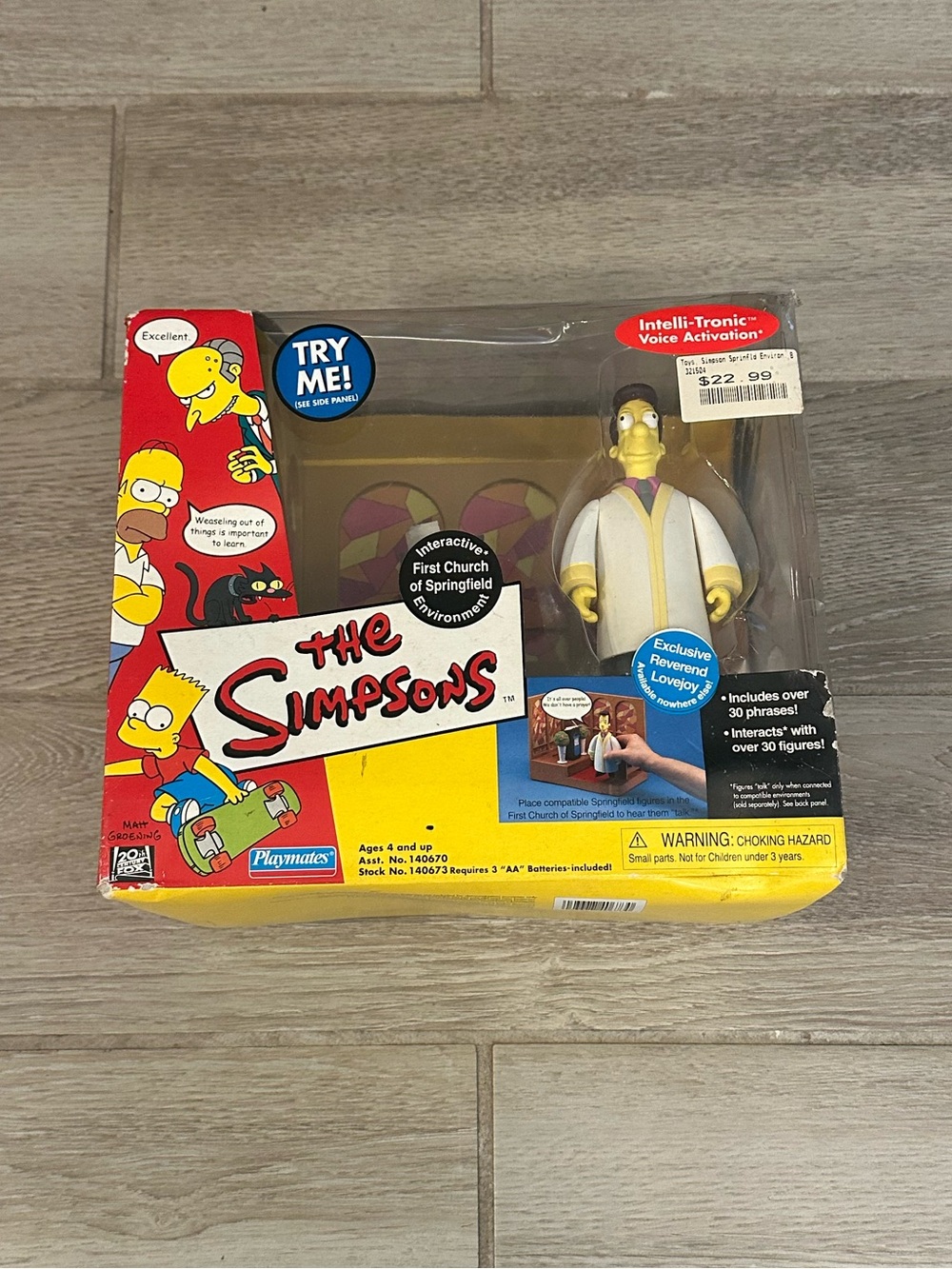 VTG Playmates The Simpsons Interactive “First Church of Springfield” Environment